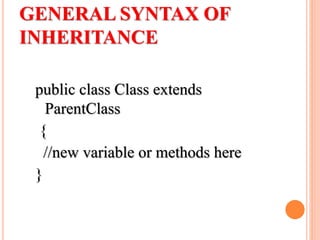 Inheritance ppt | PPT