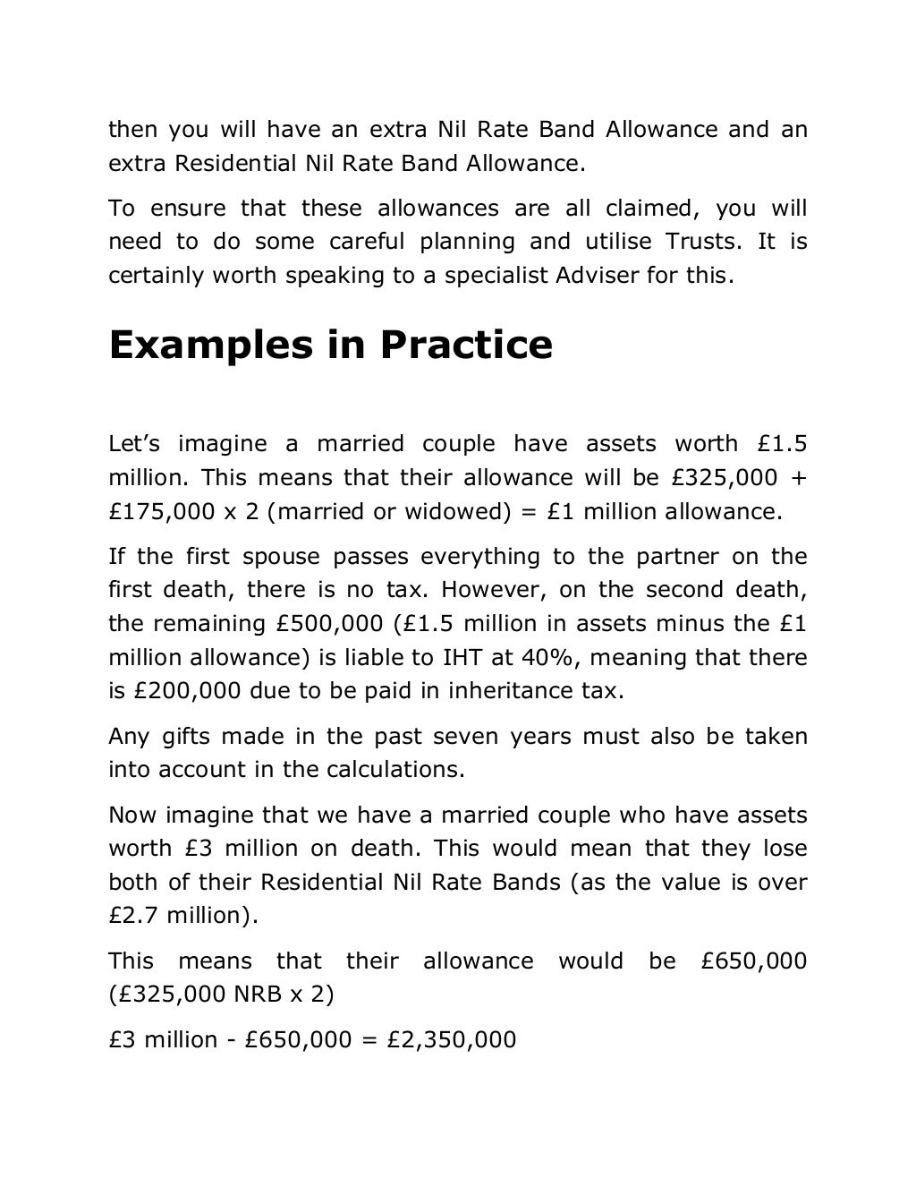 Inheritance tax calculator