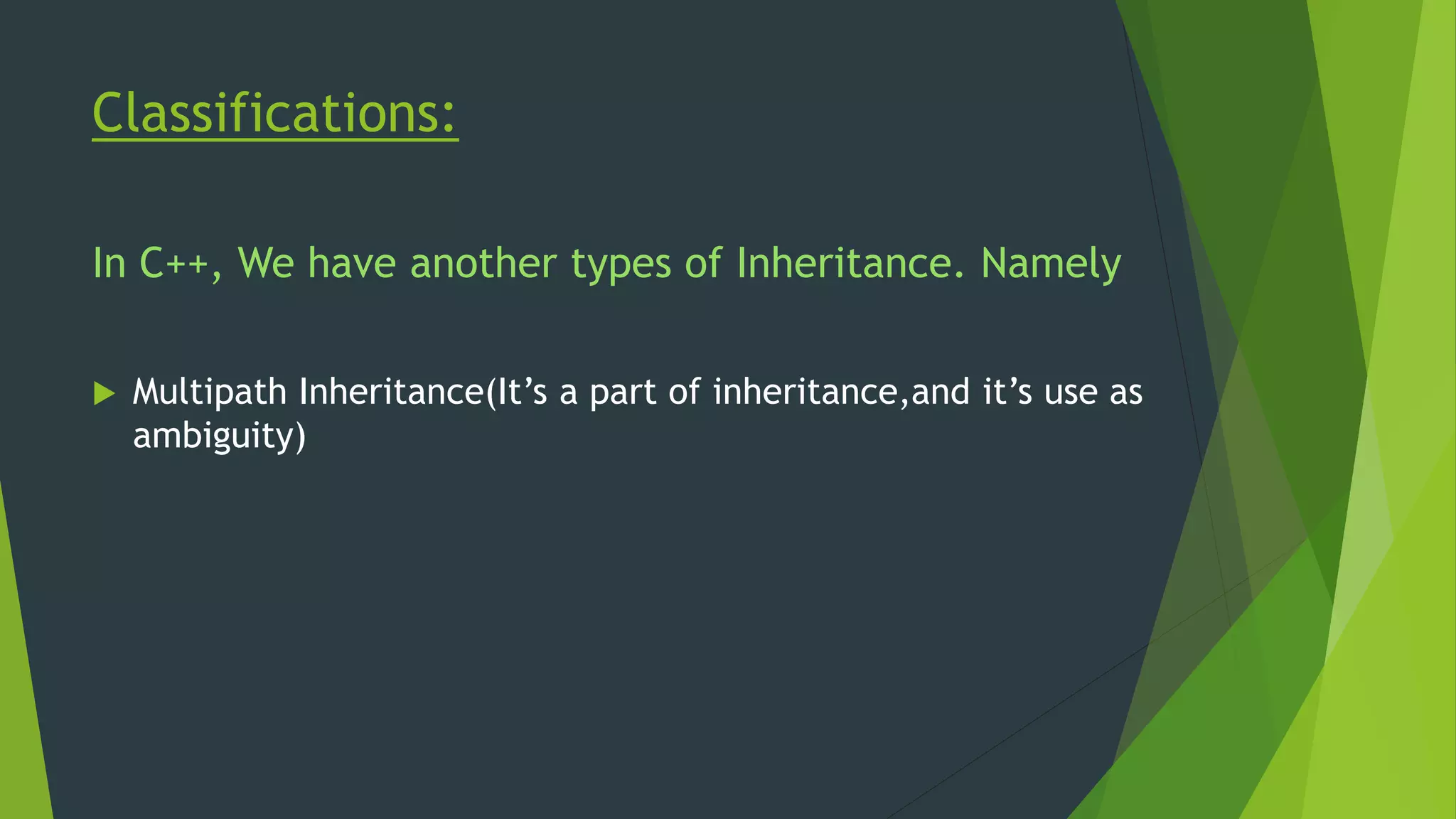 Inheritance (with classifications) | PPT