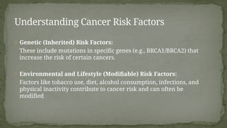 Inherited Data Risks Inherited and Modifiable Risk Factors of Common Malignancies.pptx