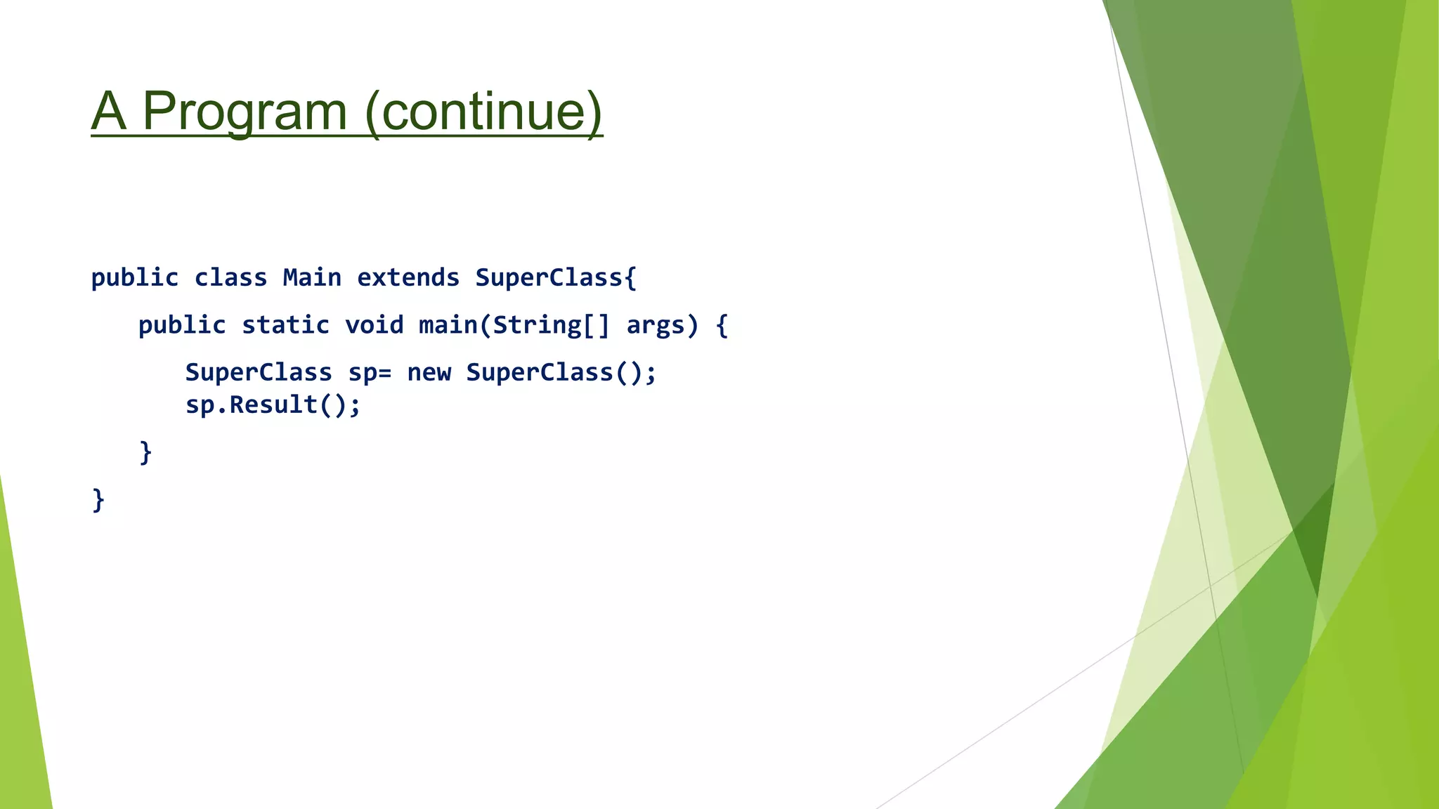 Inheritance and Polymorphism Java | PPT
