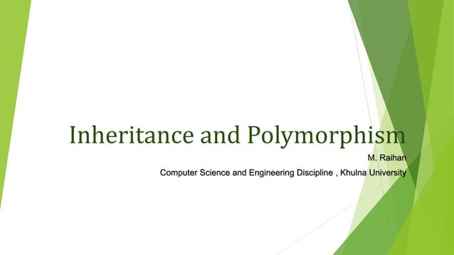 Inheritance and Polymorphism Java | PPTX | Programming Languages ...