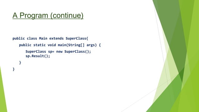 Inheritance and Polymorphism Java | PPTX | Programming Languages ...