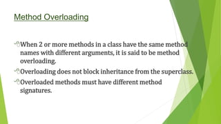 Inheritance and Polymorphism Java | PPTX