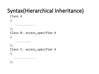 Inheritance in Object-Oriented Programming Using C++ .ppt