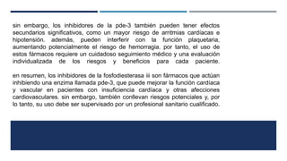 INHIBIDORES DE LA FOSFODIESTERASA III.pptx