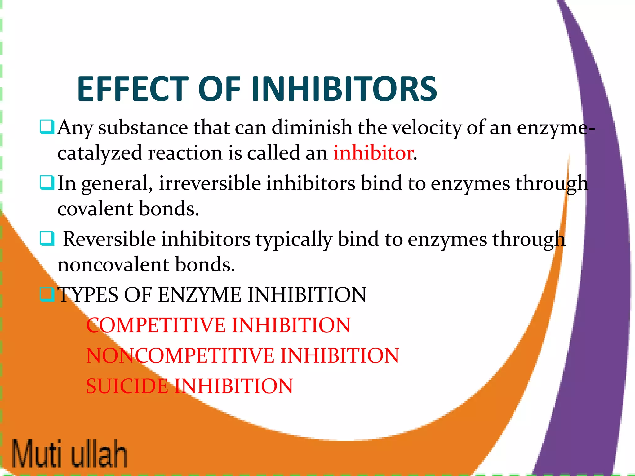 factors affecting enzyme activity | PPTX