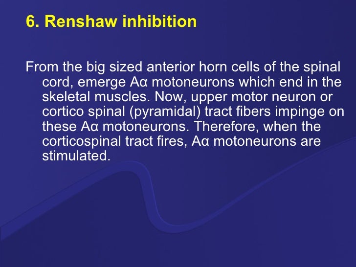 Inhibition In Cns 1
