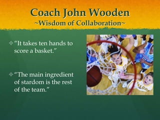 Why Collaborate?Composer Stephen Sondheim says, “Musicals are plays, but the last collaborator is your audience, so you've got to wait 'til the last collaborator comes in before you can complete the collaboration.” 
