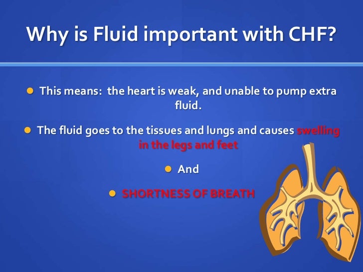 Congestive Heart Failure inpatient education.