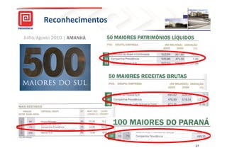 Reconhecimentos




                  27
 