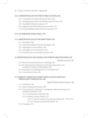 ¨·· ÓßÒËßÔ ÜÛ Ü×ÎÛ×ÌÑ ÐÑÎÌË_Î×Ñ ‹ Ó±®¿·­ Í·´ª¿
ïí ß ßÜÓ×Ò×ÍÌÎßY]Ñ ÜÑ ÐÑÎÌÑ ÑÎÙßÒ×ÆßÜÑô îêï
ïíòï Ý±³°»¬6²½·¿ ¼¿ ß¼³·²·­¬®¿9=± ¼± Ð±®¬±ô îêí
ïíòî Ü»­¿°®±°®·¿9=± ¼» ¾»²­ ¼¿ ß¼³·²·­¬®¿9=± ¼± Ð±®¬±ô îêç
ïíòí ×³«²·¼¿¼» ¬®·¾«¬?®·¿ ®»½3°®±½¿ô îéï
ïíòì Ð¿¹¿³»²¬± ¼¿ ¼3ª·¼¿ ¶«¼·½·¿´ °±® °®»½¿¬-®·±ô îéì
ïíòë Î»­°±²­¿¾·´·¼¿¼» ±¾¶»¬·ª¿ ¼¿ ½±²½»­­·±²?®·¿ô îéê
ïì ß ßËÌÑÎ×ÜßÜÛ ÐÑÎÌË_Î×ßô îéç
ïë ß ßÎÞ×ÌÎßÙÛÓ ÒÑ ÍÛÌÑÎ ÐÑÎÌË_Î×Ñô îèì
ïëòï ×²¬®±¼«9=±ô îèì
ïëòî Ý±²­¬·¬«½·±²¿´·¼¿¼» ¼¿ ´»· ¼» ¿®¾·¬®¿¹»³ô îèë
ïëòí ß®¾·¬®¿¹»³ ²± ­»¬±® °&¾´·½±ô îèç
ïëòì ß®¾·¬®¿¹»³ ²± ­»¬±® °±®¬«?®·±ô îçí
ïëòë Ý±²¼·9+»­ °¿®¿ ¿ ¿®¾·¬®¿¹»³ °±®¬«?®·¿ô íðï
ß ßÜÓ×Ò×ÍÌÎßY]Ñ ßÜËßÒÛ×Îß ÒÑÍ ÐÑÎÌÑÍ ÑÎÙßÒ×ÆßÜÑÍô íðé
Î±²¿´¼± Ô±«®»·®±÷ô íðé
ïêòï Ü»­»²ª±´ª·³»²¬± Ø·­¬-®·½± ¼¿ ß´º>²¼»¹¿ô íðé
ïêòî Ü¿ ß¼³·²·­¬®¿9=± ß¼«¿²»·®¿ ²±­ Ð±®¬±­ Ñ®¹¿²·¦¿¼±­ » ²¿­
×²­¬¿´¿9+»­ Ð±®¬«?®·¿­ ß´º¿²¼»¹¿¼¿­ô íîð
ïêòí Ü·­°±­·9+»­ ¼± ß´º¿²¼»¹¿³»²¬± ²¿ ß¬«¿´·¼¿¼»ô íîé
ïêòì Ý±²­·¼»®¿9+»­ º·²¿·­ô ííç
ïé Ñ Ü×ÎÛ×ÌÑ ßÓÞ×ÛÒÌßÔ ÐÑÎÌË_Î×Ñ Ô×ÝÛÒÝ×ßÓÛÒÌÑ Û
ÑÞÎ×ÙßYKÛÍ ßÓÞ×ÛÒÌß×Íô íìð
×²¹®·¼ Æ¿²»´´¿ ß²¼®¿¼» Ý¿³°±­÷ô íìð
ïéòï ×²¬®±¼«9=±ô íìð
ïéòî Ü·®»·¬± ß³¾·»²¬¿´ Ð±®¬«?®·±ô íìí
ïéòí Ñ ´·½»²½·¿³»²¬± ¿³¾·»²¬¿´ » ¿­ ±¾®·¹¿9+»­ ¿³¾·»²¬¿·­ ¼±­ °±®¬±­ »
·²­¬¿´¿9+»­ °±®¬«?®·¿­ô íìç
ïéòíòï Ô·½»²½·¿³»²¬± ¿³¾·»²¬¿´ô íëð
ïéòíòî Ý¿¼¿­¬®± Ì7½²·½± Ú»¼»®¿´ô íéî
ïéòíòîòï Ì¿¨¿ ¼» Ý±²¬®±´» » Ú·­½¿´·¦¿9=± ß³¾·»²¬¿´ Š ÌÝÚßô íéî
ïéòíòîòî Î»´¿¬-®·± ß²«¿´ ¼» ß¬·ª·¼¿¼»­ô íéí
ïéòì Ý±²½´«­=±ô íéì
 