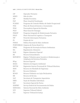 ¨ª··· ÓßÒËßÔ ÜÛ Ü×ÎÛ×ÌÑ ÐÑÎÌË_Î×Ñ ‹ Ó±®¿·­ Í·´ª¿
ÑÐ Ñ°»®¿¼±® Ð±®¬«?®·±
ÓÓÑ Ó=± ¼» ±¾®¿
ÓÐ Ó»¼·¼¿ Ð®±ª·­-®·¿
ÐßÚ Ð´¿²± ß²«¿´ ¼» Ú·­½¿´·¦¿9=±
ÐÝÓÍÑ Ð®±¹®¿³¿ ¼» Ý±²¬®±´» Ó7¼·½± ¼» Í¿&¼» Ñ½«°¿½·±²¿´
ÐÜÆ Ð´¿²± ¼» Ü»­»²ª±´ª·³»²¬± » Æ±²»¿³»²¬±
ÐÛÓ Ð®±½«®¿¼±®·¿ Û­°»½·¿´ ¼¿ Ó¿®·²¸¿
ÐÙÑ Ð´¿²± Ù»®¿´ ¼» Ñ«¬±®¹¿­
Ð×ÓÑÐ Ð®±¹®¿³¿ ×²¬»¹®¿¼± ¼» Ó±¼»®²·¦¿9=± Ð±®¬«?®·¿
ÐÒÔÐ Ð´¿²± Ò¿½·±²¿´ ¼» Ô±¹3­¬·½¿ » Ì®¿²­°±®¬»
Ð×Ð Ð±®¬¿´ ¼» ×²º±®³¿9+»­ Ð±®¬«?®·¿­
ÐÔ Ð®±¶»¬± ¼» Ô»·
ÐÒÓß Ð±´3¬·½¿ Ò¿½·±²¿´ ¼± Ó»·± ß³¾·»²¬»
ÐÑÎÌÑÞÎßÍ Û³°®»­¿ ¼» Ð±®¬±­ Þ®¿­·´ Íòßò
ÐÐÎß Ð®±¹®¿³¿ ¼» Ð®»ª»²9=± ¼» Î·­½±­ ß³¾·»²¬¿·­
Îß Î»¹«´¿³»²¬± ß¼«¿²»·®±
ÎßÛ Î»¹·³» ß¼«¿²»·®± Û­°»½·¿´
ÎÛ Î»½«®­± Û¨¬®¿±®¼·²?®·±
ÎÛÐÑÎÌÑ Î»¹·³» Ì®·¾«¬?®·± °¿®¿® ×²½»²¬·ª± @ Ó±¼»®²·¦¿9=± »
ß³°´·¿9=± ¼¿ Û­¬®«¬«®¿ Ð±®¬«?®·¿
ÎÛ­° Î»½«®­± Û­°»½·¿´
Î×Óß Î»´¿¬-®·± ¼» ×³°¿½¬± ß³¾·»²¬¿´
Î×ÐÌÓ Î»¹·³»²¬± ×²¬»®²± Ð®±½»­­«¿´ ¼± Ì®·¾«²¿´ Ó¿®3¬·³±
ÎÓÍ Î»½«®­± »³ Ó¿²¼¿¼± ¼» Í»¹«®¿²9¿
ÎÑ Î»½«®­± Ñ®¼·²?®·±
ÎÑßÜ Î»½«®­± Ñ®¼·²?®·± »³ ß9=± Ü»½´¿®¿¬-®·¿
ÎÎ Î»½«®­± ¼» Î»ª·­¬¿
ÍßÌ Í»½®»¬¿®·¿ ¼» Ì®¿²­°±®¬»­ ß¯«¿ª·?®·±­
ÍÞÜ× Í»9=± ¼» Ü·­­3¼·±­ ×²¼·ª·¼«¿·­
ÍÛÐ Í»½®»¬¿®·¿ Û­°»½·¿´ ¼» Ð±®¬±­
ÍÛÎÐÎÑ Í»®ª·9± Ú»¼»®¿´ ¼» Ð®±½»­­¿³»²¬± ¼» Ü¿¼±­
Í×ÍÒßÓß Í·­¬»³¿ Ò¿½·±²¿´ ¼± Ó»·± ß³¾·»²¬»
ÍÌÚ Í«°®»³± Ì®·¾«²¿´ Ú»¼»®¿´
ÍÌÖ Í«°»®·±® Ì®·¾«²¿´ ¼» Ö«­¬·9¿
 