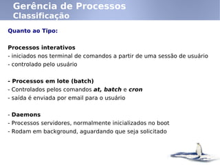 Linux - Inicialização e Gerenciamento de Processos