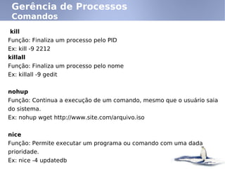 Linux - Inicialização e Gerenciamento de Processos