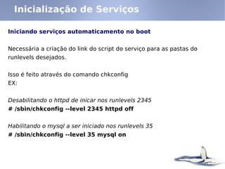 Linux - Inicialização e Gerenciamento de Processos