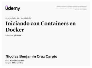 Iniciando con containers en docker