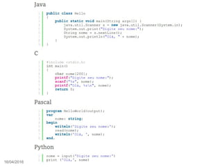 16/04/2016 Iniciando na Programação com Python - FLISOL Paracatu-MG 2016
 