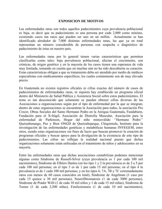 Iniciativa de ley de enfermedades raras (guatemala, completa) 1 | PDF