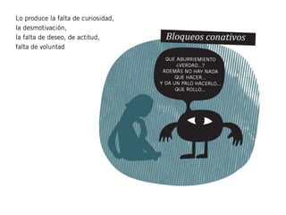 Lo produce la falta de curiosidad,
la desmotivación,
la falta de deseo, de actitud,
falta de voluntad
 