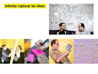 Intentar capturar las ideas
 