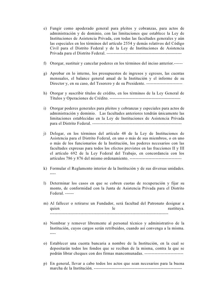 Poder para actos de dominio formato