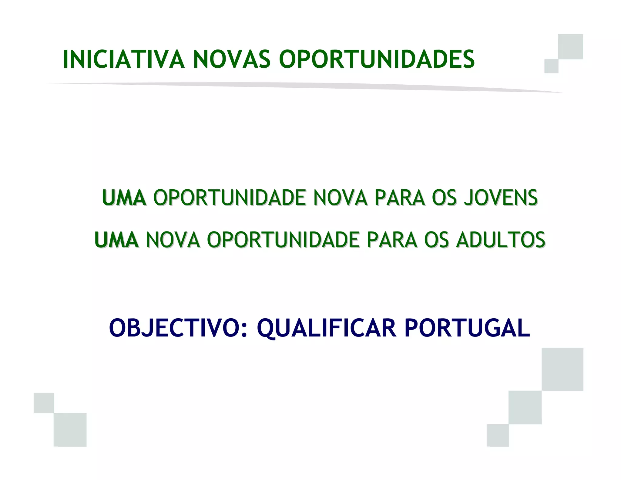 Iniciativa Novas Oportunidades