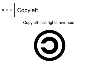 Para construir sociedades livres, é preciso limitar o controle do passadoUm novo conceito	  “Free Software is free as inFree Speech, not as inFree Beer.”Richard Stallman – GNU Manifesto, 1985