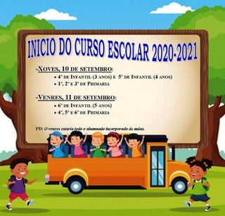 Inicio curso 2020-21