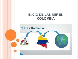 INICIO DE LAS NIIF EN
COLOMBIA
 