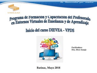 Barinas, Mayo 2018
Facilitadora:
Dra. Dexi Azuaje
 