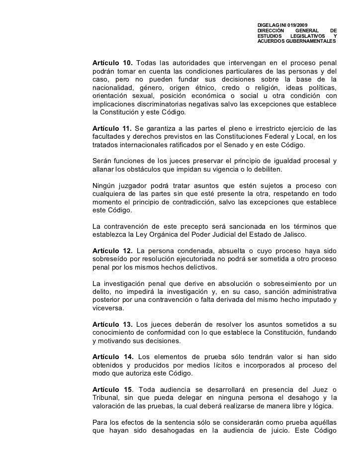 Iniciativa "Código de procedimientos Penales del Estado de