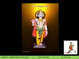 Nighthawk
                                                                        th
                                                                          9 andnd 10 June, 2012
                                                                                 th
 Research : `Debanjan Bose |
   11/22/12
Research : Debanjan Bose and Hari Nair
                                         Nighthawk Boat Club Open
                                            |
                                                   Session      |   |  22
                                                                    9 th and 10th June, 2012
                                                                                22 July, 2012
                                                                                              22
 