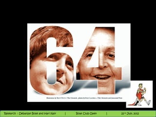 Nighthawk
                                                                        th
                                                                          9 andnd 10 June, 2012
                                                                                 th
 Research : `Debanjan Bose |
   11/22/12
Research : Debanjan Bose and Hari Nair
                                         Nighthawk Boat Club Open
                                            |
                                                   Session      |   |  31
                                                                    9 th and 10th June, 2012
                                                                                22 July, 2012
                                                                                              31
 