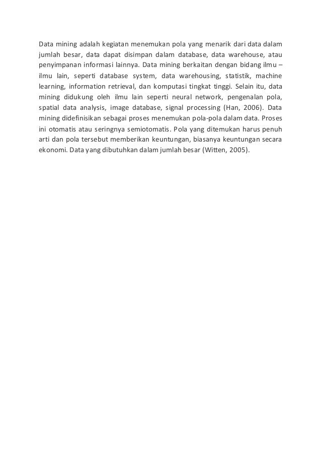 Inilah Pengertian Data Mining Menurut Para Ahli Inilah Pengertian Data Mining Menurut Para Ahli