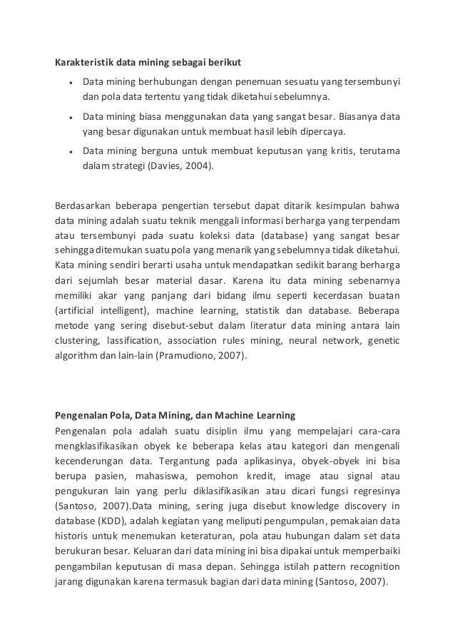 Jurnal Pengertian Data Mining Menurut Para Ahli - Sumber ...