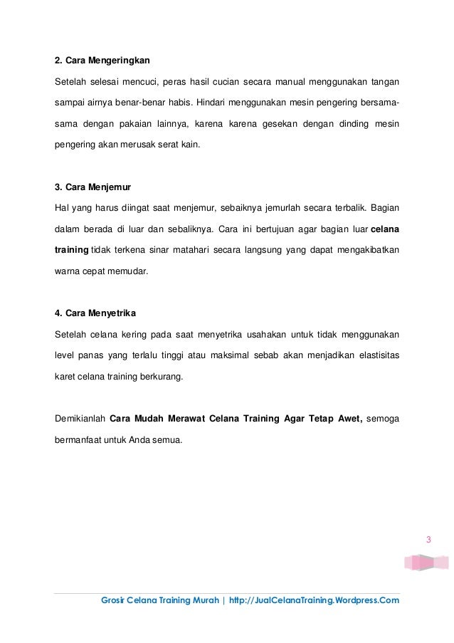 Inilah Cara Mudah Merawat Celana Training Agar Tetap Awet Inilah Cara Mudah Merawat Celana Training Agar Tetap Awet
