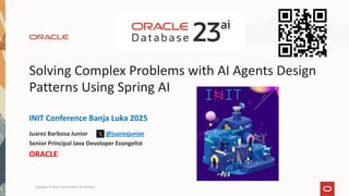 Solving Complex Problems with AI Agents Design Patterns Using Spring AI ...
