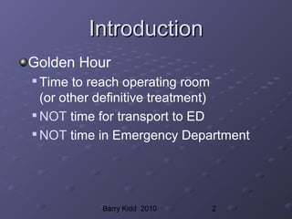 Initial assessment and management of trauma | PPT