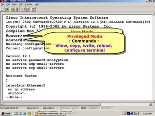 Initial Configuration of Router | PPT