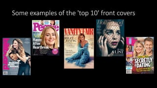 Some examples of the 'top 10' front covers
 
