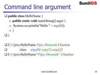 Initial Java Core Concept | PPT