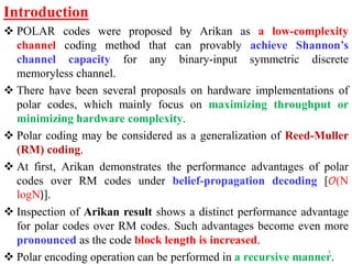 FIELD PROGRAMMABLE GATE ARRAY IMPLEMENTATION OF MODIFIED POLAR CODES ...