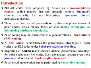 FIELD PROGRAMMABLE GATE ARRAY IMPLEMENTATION OF MODIFIED POLAR CODES ...
