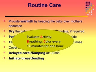 Initial steps NRP initial steps of resuscitation | PPT