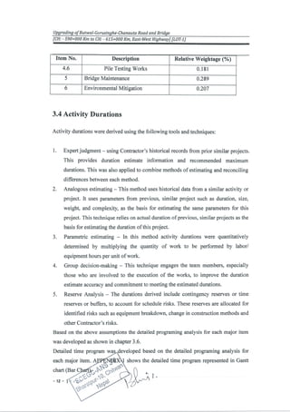 Initl Works Program Sample Initial Work Program of an ICB Project | PDF