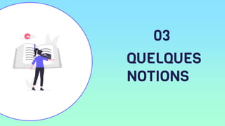 QUELQUES
NOTIONS
03
 
