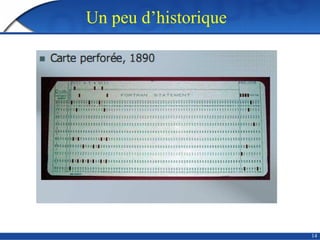 14
Un peu d’historique
 