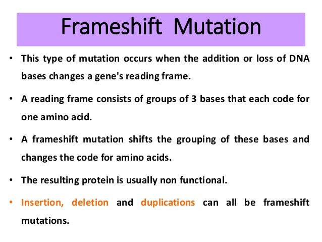 Initiation and termination codons , mutation and genetic code