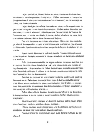 Initiation au Piano par l'Improvisation